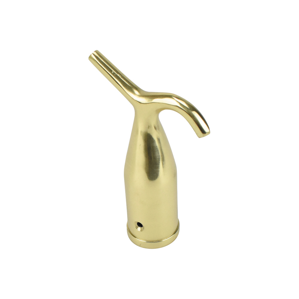 Sash Heritage Pole Hook - Polished Brass